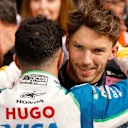Isack Hadjar mengucapkan tahniah oleh rakan -rakan Perancis Pierre Gasly